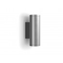 Philips Hue 17463/47 / P7 vonkajšie nástenné svietidlo appear 2x8W | 1200L | 2000-6500K | RGB | IP44 - White and Color Ambiance, nerez