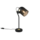 Trio T548200132 stolná lampička MIXA  | 10W E27 | vypínač | čierna