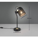 Trio T548200132 stolná lampička MIXA  | 10W E27 | vypínač | čierna