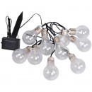 Globo 33708-10 LED sada 10 vonkajších solárnych lampičiek na lanku 10x0,3W | 3800K | IP44