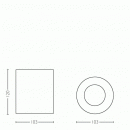 LED prisadené stropné svietidlo bodové Philips HUE PILLAR - čierna (extension kit)
