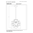 Lucide L104233030 závesné stropné svietidlo HANNELORE  E27