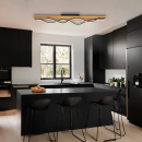 Italux PLF-23848-30W-BK-GD LED prisadené stropné svietidlo Conato | 35W integrovaný LED zdroj | 1500lm | 3000K