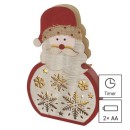 Emos DCWW24 LED vianočná dekorácia - Santa 0,3W | 5LED | 2xAAA | 2700K | IP20 - teplá biela, časovač, farebné