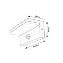 Rabalux 98077115 LED vonkajšie nástenné svietidlo Zaragoza  | 9W integrovaný LED zdroj | 800lm | 2700+4000K