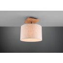 Trio 602100130 prisadené stropné svietidlo Elmau 1x60W | E27 - biela, drevo