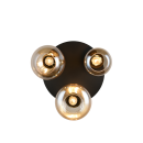 Trio T617030313 prisadené stropné svietidlo LUMINA  | 10W E14 | čierna | dymová