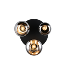 Trio T617030332 prisadené stropné svietidlo LUMINA  | 10W E14 | čierna | dymová