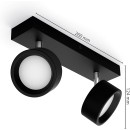 Philips 8720169174849 LED bodové svietidlo Bracia | 11W integrovaný LED zdroj | 1100 lm | 2700K