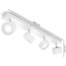 Philips 8720169174801 LED bodové svietidlo Bracia | 22W integrovaný LED zdroj | 2200 lm | 2700K