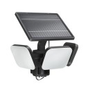 Philips 8721103105431 LED solárne vonkajšie nástenné svietidlo Zyren  | 25W integrovaný LED zdroj | 4000lm | 3000K | čierna