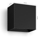 Philips Hue  8719514466777 LED nástenné svietidlo Resonate  | 8W integrovaný LED zdroj | 590lm | 2200-6500+RGBK