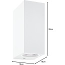 Wiz Colors 8719514554597 nástenné svietidlo 2xGU10 | 2x5W | 345lm | 2200-6500K | RGB - biela