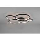 Trio 622610532 LED prisadené stropné svietidlo Rondo 1x49W | SMD | 5600lm | 3000K - 3 fázové stmievanie, matná čierna