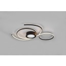 Trio 623419232 LED prisadené stropné svietidlo Jive 1x48W | 5600lm | 2700-6000K - stmievateľné, nočný režim, diaľkové ovládanie, oddelené vypínače, čierna