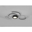 Trio 623419232 LED prisadené stropné svietidlo Jive 1x48W | 5600lm | 2700-6000K - stmievateľné, nočný režim, diaľkové ovládanie, oddelené vypínače, čierna