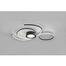 Trio 623419232 LED prisadené stropné svietidlo Jive 1x48W | 5600lm | 2700-6000K - stmievateľné, nočný režim, diaľkové ovládanie, oddelené vypínače, čierna