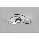 Trio 623419232 LED prisadené stropné svietidlo Jive 1x48W | 5600lm | 2700-6000K - stmievateľné, nočný režim, diaľkové ovládanie, oddelené vypínače, čierna