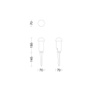 Philips 8720169386938 LED Edwina | 2W integrovaný LED zdroj | 180lm | 2700K | čierna