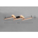 Trio 626410530 LED prisadené stropné svietidlo Bellari 1x36W | 4200lm | 2700-6000K - nastaviteľné, diaľkové ovládanie, stmievateľné, drevo