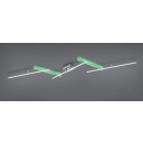 Trio 628410507 LED prisadené stropné svietidlo Arvin 1x22W + 8W | 2600lm | 2700-6500K | RGB - nastaviteľné, diaľkové ovládanie, stmievateľné, oddelené vypínače, matný nikel