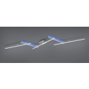 Trio 628410507 LED prisadené stropné svietidlo Arvin 1x22W + 8W | 2600lm | 2700-6500K | RGB - nastaviteľné, diaľkové ovládanie, stmievateľné, oddelené vypínače, matný nikel