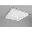 Trio 630810131 LED prisadené stropné svietidlo SNIP | 24W integrovaný LED zdroj | 2800lm | 2700-6500K | stmievač | diaľkové ovládanie | nočné svetlo