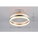 Trio 631410107 LED prisadené stropné svietidlo DIOS | 21W integrovaný LED zdroj | 2400lm | 2300+3000+4000K | stmievač