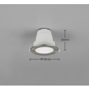 Trio 635410107 LED zapustené svietidlo VIRUNGA | 6W integrovaný LED zdroj | 900lm | 2300+3000+4000K