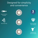 Philips 8721103037114 sada zapustených svietidiel Peridot GU10 | chróm