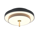 Trio T640210180 LED prisadené stropné svietidlo KEATON  | 34W integrovaný LED zdroj | 1x4000lm | 2300+3000+4000K | Trio - SwitchDimmer | čierna | zlatá