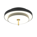 Trio T640210180 LED prisadené stropné svietidlo KEATON  | 34W integrovaný LED zdroj | 1x4000lm | 2300+3000+4000K | Trio - SwitchDimmer | čierna | zlatá