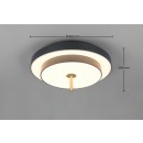 Trio T640210180 LED prisadené stropné svietidlo KEATON  | 34W integrovaný LED zdroj | 1x4000lm | 2300+3000+4000K | Trio - SwitchDimmer | čierna | zlatá