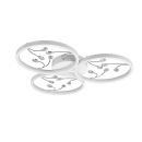 Trio 642110331 LED prisadený luster Groovy 1x30W | 3800lm | 4000K