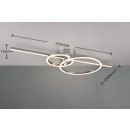 Trio 643010306 LED prisadený luster Montilla | 54W integrovaný LED zdroj | 6300 lm | 2700-6000K