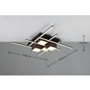 Trio T647810432 LED prisadené stropné svietidlo ROGER | 35W integrovaný LED zdroj