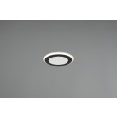 Trio 652310132 LED zápustné stropné svietidlo Aura 1x5W | 450lm | 3000K - čierna