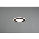 Trio 652410132 LED zápustné stropné svietidlo Aura 1x10W | 1040lm | 3000K - čierna