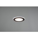Trio 652410132 LED zápustné stropné svietidlo Aura 1x10W | 1040lm | 3000K - čierna
