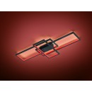 Trio 652610342 LED prisadené stropné svietidlo Thiago 1x36W | 3000lm | 3000-6000K | IP20 | RGBW - srtmívatelné, nastavenie teploty osvetlenie, pamäťová funkcia, diaľkové ovládanie, technológia WIZ, antracit