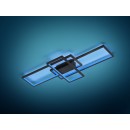 Trio 652610342 LED prisadené stropné svietidlo Thiago 1x36W | 3000lm | 3000-6000K | IP20 | RGBW - srtmívatelné, nastavenie teploty osvetlenie, pamäťová funkcia, diaľkové ovládanie, technológia WIZ, antracit