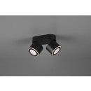 Trio 652910232 LED prisadené stropné bodové svietidlo Taurus 2x3,5W + 2x1,5W | 900lm | 3000K | IP20 - oddelené vypínače, čierna