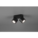 Trio 652910232 LED prisadené stropné bodové svietidlo Taurus 2x3,5W + 2x1,5W | 900lm | 3000K | IP20 - oddelené vypínače, čierna