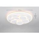 Trio T653210631 LED prisadené stropné svietidlo MANDALA  | 35W integrovaný LED zdroj | 4200lm | 2700-6500K