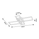 Rabalux 6590 LED prisadené stropné svietidlo Ashton 1x24W | 1870lm | 4000K- chróm