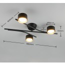 Trio 669000380 prisadené stropné svietidlo CODA | 10W GX53