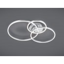 Trio 670710532 LED prisadené stropné svietidlo Winona 1x28W + 10W | 3200lm | 2700-6500K | RGB - stmievateľné, nočný režim, diaľkové ovládanie, nikel