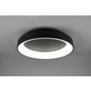 Trio 671290132 LED prisadené stropné svietidlo Girona 1x48W | SMD | 5600lm | 2700-6000K - stmievateľné, nastavenie teploty osvetlenie, pamäťová funkcia, nočný režim, diaľkové ovládanie matná čierna