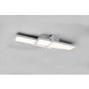 Trio 672110505 LED prisadené stropné svietidlo Charleston 1x21W + 12W | 2600lm + 1600lm | 3000K - hliník