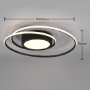 Trio 672310232 LED stropné svietidlo Yava 1x56W | 6800lm | 2700-6000K - diaľkové ovládanie, stmievateľné, čierna
